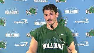 Tulane Tuesday LB Tyler Grubbs  111224 [upl. by Manas]