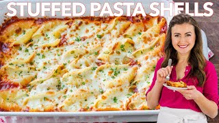 Extra Cheesy STUFFED SHELLS RECIPE [upl. by Erapsag]