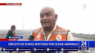 24Horas VIVO  Callao circuito de playas afectado por oleaje anómalo [upl. by Ragas]