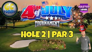 Master QR Hole 2  Par 3 HIO  4th of July Tournament Golf Clash Guide [upl. by Tiana130]