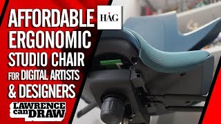 The best AFFORDABLE Ergonomic Chair for digital artists HÅG Capisco Puls review [upl. by Rebme]