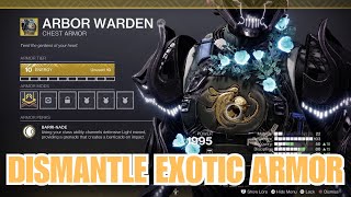 What will you get when you dismantle a fully Masterworked exotic armor piece in the Final Shape [upl. by O'Rourke]