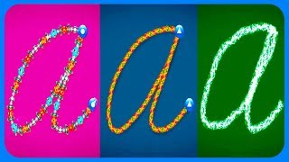 Letterschool Uppercase Letters ZB Style Cursive ABC Trace 1 Educational Learn Best games for kids [upl. by Godliman]