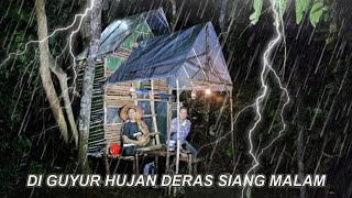 Diguyur hujan deras siang malam tidur nyenyak samapi sahur not solo camping  Relaxing Rain Sound [upl. by Ssyla]