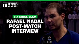 Rafael Nadal Shares What He Will Miss Most About Tennis  Six Kings Slam PostMatch Interview [upl. by Abekam]