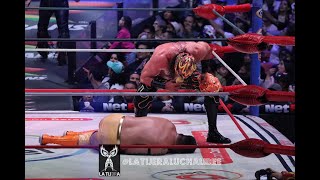 Reporte CMLL Euforia Yota y Averno son descalificados ante Místico Volador Jr y Esfinge [upl. by Sigismond]