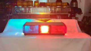 California Style Whelen Advantedge Lightbar  Steady Red and Rear Amber [upl. by Yrred793]