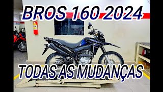 BROS 160 ESDD 2024 PRETA EM DETALHES [upl. by Mulac]