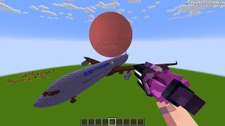 Huge Airplane vs 10000000 TNTs in Minecraft  LIVE [upl. by Rissa]