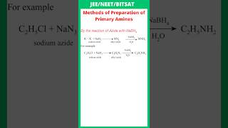 By the reaction of Azide with NaBH4  preparation of Amines  JEE  NEET  BITSAT [upl. by Ariane921]