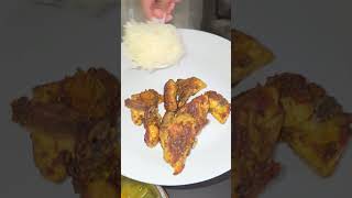 Crispy fried chicken and Rice in Chinese language quot香炸鸡 xiāng zhá jīquot and Cooked Rice quot米饭 mǐ fànquot [upl. by Assek122]