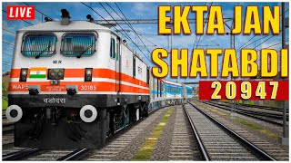 🔴20947 EKTA JANSHATBDI  MEGA INDIAN RAILWAYS  msts livestream gameing LIVE🔴 [upl. by Gualterio]