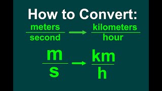 Converting ms to kmh EASY [upl. by Gittle]