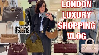 London Luxury Shopping Vlog DIOR BOTTEGA VENETA LOEWE PRADA SAINT LAURENT AND FENDI [upl. by Aehcim386]