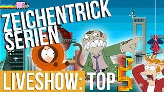 Top 5  Zeichentrickserien für Erwachsene  Liveshow 07 0212 [upl. by Ileek]