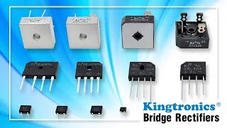 Kingtronics Kt Trademark Bridge Rectifiers UL ApprovedDB101DB107MB1SKBL4005KBPC25005 KBPC35005 [upl. by Aniar]