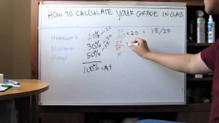 How to Calculate Your Grade in a Class [upl. by Jillane]