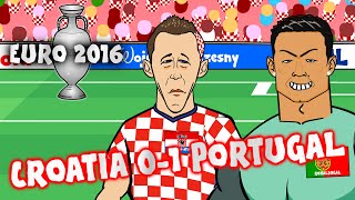 Croatia vs Portugal  Quaresma goal and highlights 01 Euro 2016 France Last 16 [upl. by Lihcox]