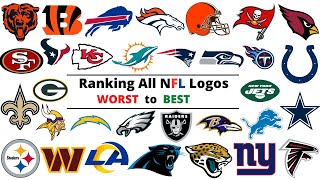 Ranking All NFL Logos WORST to BEST [upl. by Nnaarual]