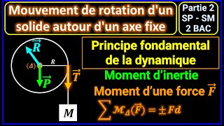 P2  Mouvement de rotation dun solide autour dun axe fixe cours détaillé  2BAC [upl. by Angy]