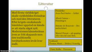 Litteraturhistoria del 7 Modernismen [upl. by Huberto]