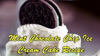 Mint Chocolate Chip Ice Cream Cake Recipe [upl. by Blasien933]