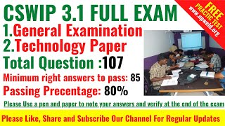 Top 107 Most Important Latest CSWIP 3 1 Questions and Answers  Buy CSWIP 31 Study Material [upl. by Aisenet]