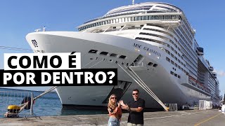 COMO É O MAIOR NAVIO DE CRUZEIRO QUE JÁ NAVEGOU NO BRASIL  MSC GRANDIOSA [upl. by Vano]