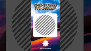 Which Number You Can See 👀  Test your eyes 👀 riddles test quiz competition iq shorts puzzle [upl. by Punak133]