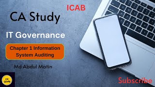 ICAB Professional level IT Governance Information System Auditing Chapter 1 Abdul Matin [upl. by Jolenta]