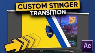 How To Make A CUSTOM Stinger Transition For Your Twitch Stream [upl. by Htiderem808]