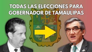 Todas las Elecciones a Gobernador de Tamaulipas 1980  2022 [upl. by Eedebez]