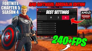 🔧 AMD Radeon Best Setting For Fortnite Chapter 5 Season 4 🔥FPS BOOST amp Fix Stutters 2024 [upl. by Anaer741]