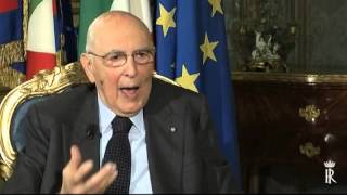 Colloquio del Presidente della Repubblica Giorgio Napolitano con Eugenio Scalfari [upl. by Jat714]