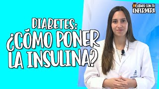 Diabetes cómo poner la insulina [upl. by Belldame489]