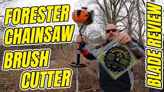 Forester 9” Chainsaw Brush Cutter Blade Review [upl. by Enyamrahs]