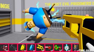 Playing with ITEMS BARRYS PRISON RUN UPGRADE HARD MODE Roblox obby [upl. by Eves]