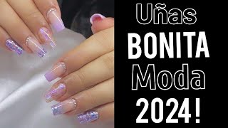 UÑAS BONITAS 2024 💅👌NUEVOS DISEÑOS DE MODA UÑAS [upl. by Lula]