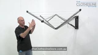 Product Review Brabantia WallFix 24m Fold Away Clothesline [upl. by Matilda]