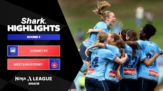 Sydney FC v Western Sydney Wanderers  Shark Highlights  Ninja ALeague 202425  Round 03 [upl. by Jacquenetta]