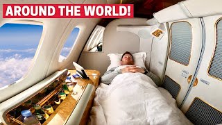 Flying First Class to Every Continent in 7 days [upl. by Izy873]