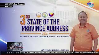 STATE OF THE PROVINCE ADDRESS OF GOV HENRY S OAMINAL  PART 2 [upl. by Annua]