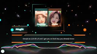 NAYEON  Magic Feat Julie of KISS OF LIFE lyrics  Visualizer [upl. by Jurgen]