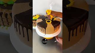 tutorial para decorar torta con ganache de chocolate [upl. by Domenech293]