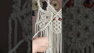 Macrame Halloween bat 🦇 wallhanging macrame animals shorts viraldiy [upl. by Margreta]