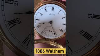 1886 Waltham Gold Pocket Watch watch [upl. by Sadella]