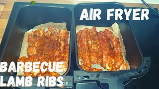 Air fryer BBQ Lamb Ribs recipe  Air fryer recipe [upl. by Gilda]