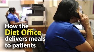 How the Diet Office delivers meals to patients [upl. by Llorrac]