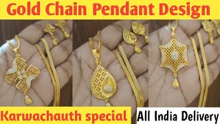 Latest Chain Pendant Designs Chain pendant design gold jewellery jewellerydesign [upl. by Aikaz]