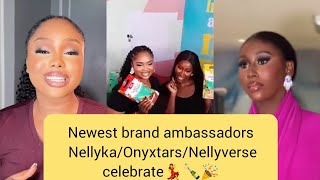 Newest brand ambassadors as NellykaOnyixtars Nellyverse celebrate💃🍾🎉 bbnaija2024 branding chef [upl. by Nuavahs]